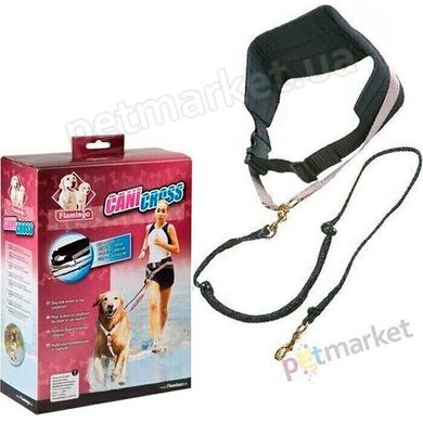 Flamingo CANICROSS - пояс с поводком для бега и прогулок с собакой % Petmarket