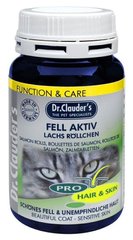 Dr.Clauder's FELL AKTIV Lachs Rollchen - Фелл Актив - добавка з лососем для догляду за шкірою і шерстю котів - 100 г % Petmarket