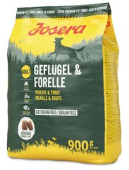 Josera GEFLUGEL & FORELLE - беззерновий корм для собак (птиця/форель) - 900 г Petmarket