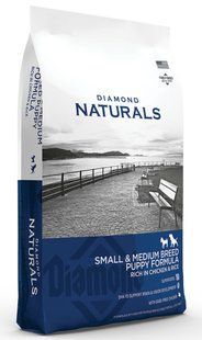 Diamond Naturals Puppy Small&Medium Chicken&Rice корм для цуценят дрібних/середніх порід (курка) - 7.5 кг % Petmarket