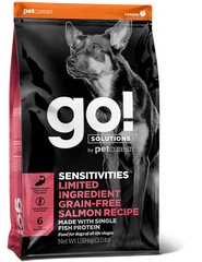 Go! Solutions SENSITIVITIES Salmon - беззерновой корм для собак и щенков с чувствительным пищеварением (лосось) - 1,59 кг Petmarket