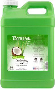 TropiClean Deodorizing Aloe & Coconut дезодоруючий шампунь для собак та котів - 9,5 л % Petmarket