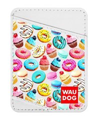Collar WAUDOG Design Пончики - візитниця, білий Petmarket
