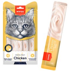 Wanpy Creamy Lickable Treats Chicken - жидкое лакомство с курицей для котов Petmarket