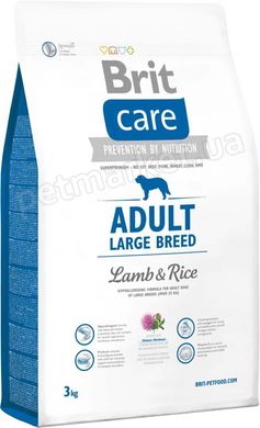 Brit Care ADULT Large BREED Lamb & Rice - корм для собак крупных пород (ягненок/рис) - 3 кг Petmarket