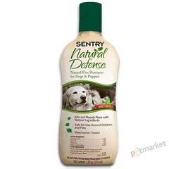 Sentry NATURAL DEFENCE - шампунь від бліх і кліщів для собак і цуценят - 473 мл Petmarket