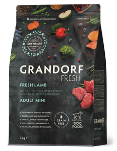 Grandorf Dog Fresh Lamb & Sweet Potato Adult Mini - беззерновий корм для собак дрібних порід (ягня/батат) Petmarket