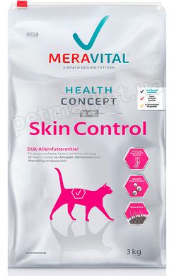 Mera Vital Skin Control диетический корм для кошек при дерматозе и выпадении шерсти, 3 кг Petmarket