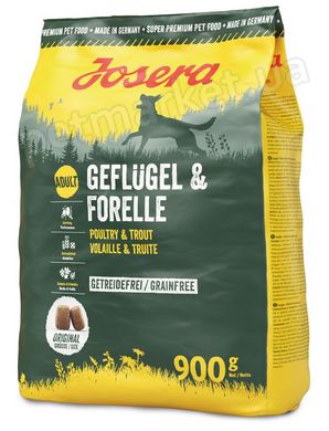 Josera GEFLUGEL & FORELLE - беззерновий корм для собак (птиця/форель) - 15 кг Petmarket