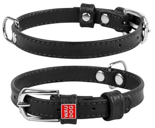 Collar WauDog GLAMOUR - шкіряний нашийник для собак (без прикрас) - 46-60 см Ментоловий Petmarket