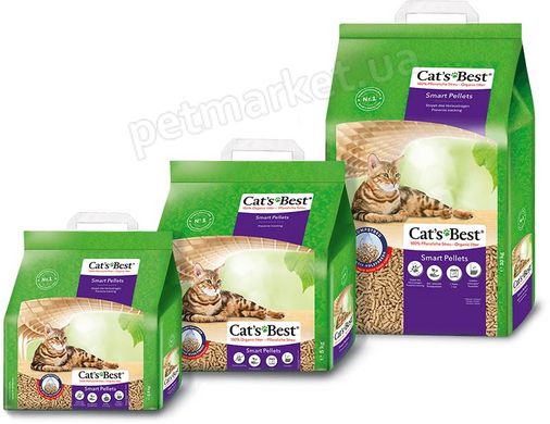 Cats Best SMART Pellets - деревний комкуючий наповнювач для котячих туалетів - 20 л / 10 кг Petmarket