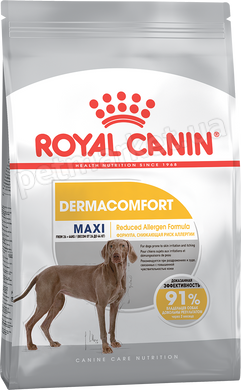 Royal Canin MAXI DERMACOMFORT - корм для великих собак, схильних до шкірних подразнень і свербіння - 10 кг % Petmarket