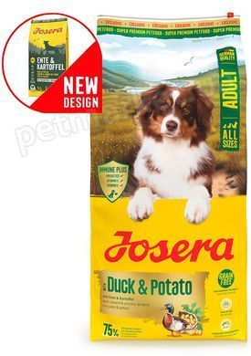 Josera Duck & Potato Adult All Sizes (Ente & Kartoffel) - беззерновий корм для собак (качка/картопля) Petmarket