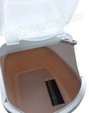Stefanplast CATHY Easy Clean - закрытый туалет легкой очистки для кошек - 56х40х40 см, Серый Petmarket