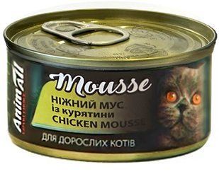 AnimAll Mousse Chicken - влажный корм для кошек (мусс с курицей) Petmarket
