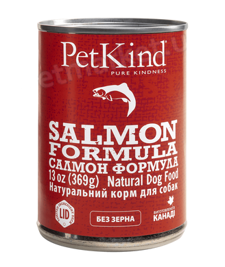 PetKind SALMON FORMULA - влажный корм для собак и щенков всех пород (лосось/сельдь) - 369 г Petmarket