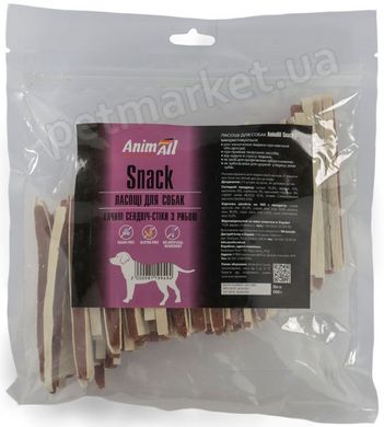 AnimaAll Snack качині сендвіч-стіки з рибою для собак - 500 г Petmarket
