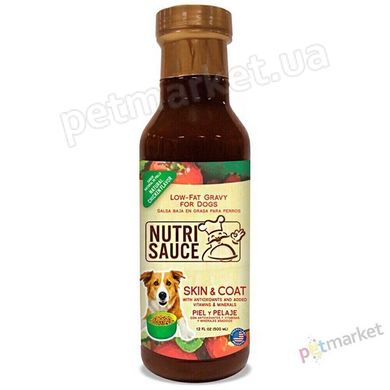 SynergyLabs NUTRISAUCE - низкокалорийная пищевая добавка для кожи и шерсти собак - 355 мл Petmarket
