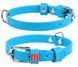 Collar WauDog GLAMOUR - шкіряний нашийник для собак (без прикрас) - 46-60 см Ментоловий Petmarket