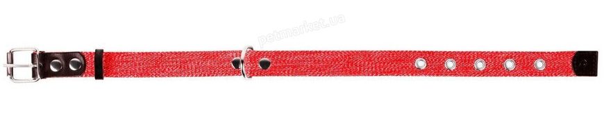 Collar БРЕЗЕНТ Цветной - ошейник для собак, 31-41 см, красный Petmarket