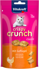 Vitakraft Crispy Crunch подушечки с мясом птицы лакомство для кошек, 60 г Petmarket