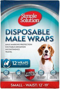 Simple Solutions Disposable Male Wrap пояс-підгузник для кобелів - Large, 46-69 см Petmarket