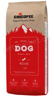 Chicopee Pro Nature ACTIVE - корм для активних собак - 20 кг % Petmarket