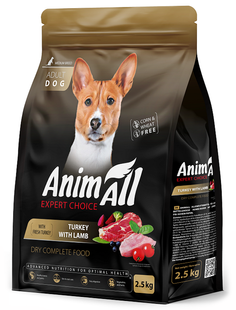 Animall Turkey & Lamb Medium Breed - корм для собак средних пород (индейка/ягненок) Petmarket