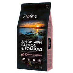 Profine Junior Large Breed Salmon & Potatoes - корм для щенков и молодых собак крупных пород - 15 кг Petmarket