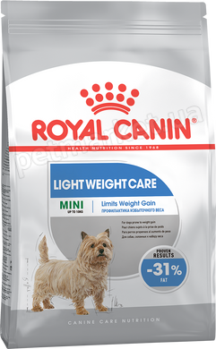 Royal Canin MINI LIGHT WEIGHT CARE - корм для профілактики надмірної ваги у собак дрібних порід - 3 кг Petmarket