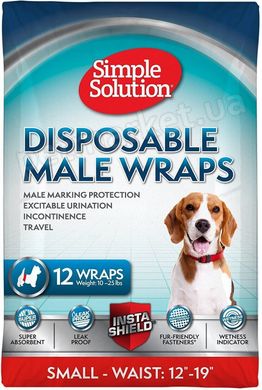 Simple Solutions Disposable Male Wrap пояс-підгузник для кобелів - Large, 46-69 см Petmarket