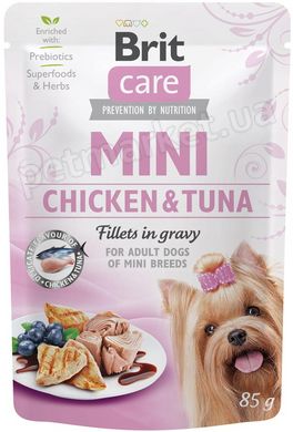 Brit Care Dog Mini Курка/Тунець у соусі - вологий корм для дрібних собак - 85 г Petmarket