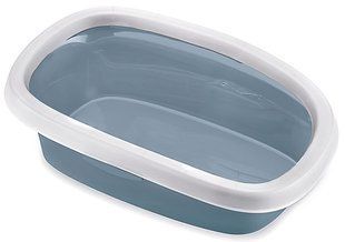 Stefanplast SPRINT 20 - туалет з високим бортиком для котів - 58х39х17 см, Сірий % Petmarket