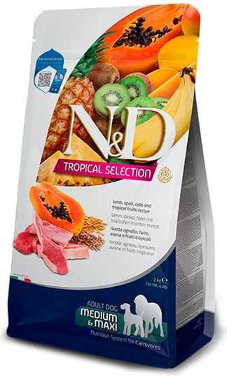 Farmina N&D Tropical Selection Adult Medium & Maxi Lamb