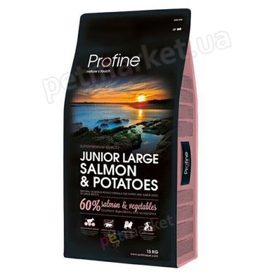 Profine Junior Large Breed Salmon & Potatoes - корм для цуценят і молодих собак крупних порід - 15 кг Petmarket