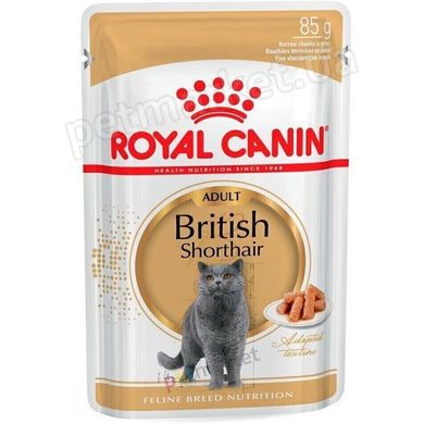 Royal Canin BRITISH SHORTHAIR Adult - вологий корм для британських кішок - 85 г х 12 шт Petmarket