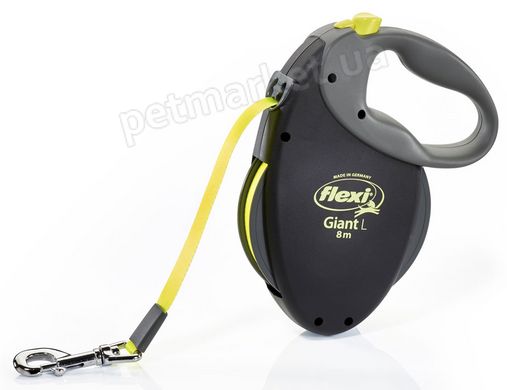 Flexi GIANT Neon - міцний поводок-рулетка для собак - M, до 25 кг % Petmarket