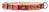 Collar ALLIGATOR - кожаный ошейник с украшением для собак - 38-49 см, Красный % РАСПРОДАЖА Petmarket