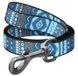 Collar WAUDOG Nylon Етно - нейлоновий поводок для собак - 122 см/15 мм, Синій