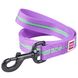 Collar WAUDOG Nylon - світлонакопичувальний поводок для собак - 122 см/15 мм, Фіолетовий