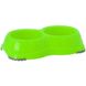 Moderna СМАРТИ - миска пластиковая для животных (двойная) - ярко-зеленый