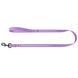Collar WAUDOG Nylon - светонакопительный поводок для собак - 122 см / 15 мм, Фиолетовый