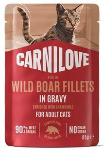 Carnilove Gravy Wild Boar with Chamomile - вологий корм для котів (кабан/ромашка) - 85 г Petmarket