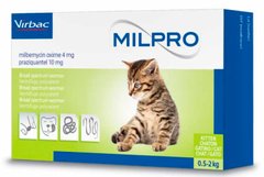 Virbac Milpro - антигельмінтний препарат для кошенят - 4 табл. % Petmarket