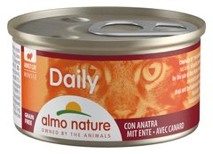 Almo Nature Daily Качка - вологий корм для котів, мус - 85 г Petmarket