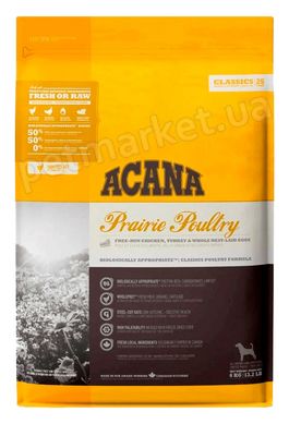Acana PRAIRIE POULTRY - корм для собак и щенков всех пород (цыпленок/овес) - 6 кг % Petmarket