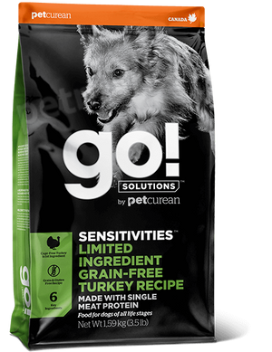 Go! Solutions SENSITIVITIES Turkey - беззерновой корм для собак и щенков с чувствительным пищеварением (индейка) - 2,72 кг Petmarket