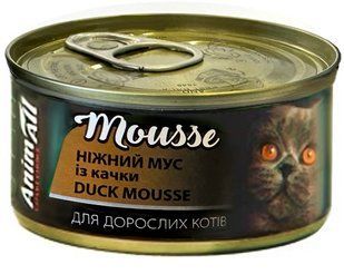 AnimAll Mousse Duck - влажный корм для кошек (мусс с уткой) Petmarket