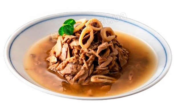 Natural Kitty Tuna with Squid in Broth - додатковий вологий корм для котів (тунець з кальмарами у бульйоні) Petmarket
