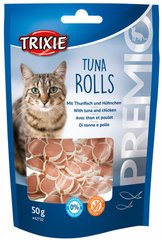 Trixie PREMIO Tuna Rolls - лакомство для кошек (тунец/курица) - 50 г Petmarket